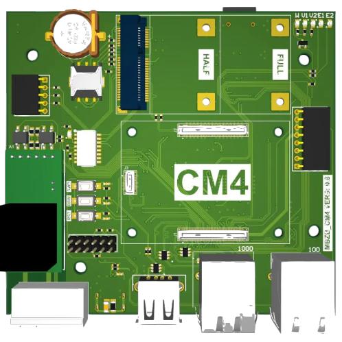 Вид сверху системы сбора данных MFCUCM4