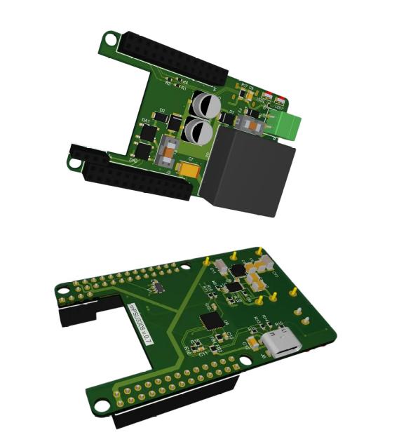 Компактная плата с поддержкой POE - рендер